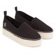 Espadrille CALVIN KLEIN JEANS "PLATFORM ESPADRILLE ML BTW" Gr. 37, schwarz Damen Schuhe Strandschuhe