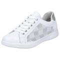 Sneaker RIEKER Gr. 36, silberfarben (weiß, silberfarben) Damen Schuhe Sneaker