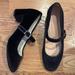 J. Crew Shoes | J.Crew Velvet “Kate” Mary Jane Block Heel | Color: Black | Size: 10