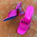 Zara Shoes | Pink Clear Heel Rhinestoned Zara Slip-On Heels | Color: Pink | Size: 38