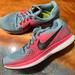 Nike Shoes | Nike Zoom Pegasus 34 Shoes Pink Size 8.5 | Color: Blue/Pink | Size: 8.5