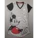 Disney Intimates & Sleepwear | Disney Store Nightgown Women's Size Medium / Large Short Sleeve Sleepwear Cotton | Color: Gray | Size: L
