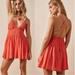 Free People Dresses | Free People Forever Favorite Mini Dress Orange/Coral Size Large | Color: Orange/Pink | Size: L