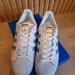 Adidas Shoes | New Men's Size 8 Adidas Originals Superstar Foundation White Lt Blue Gold By3716 | Color: Blue/White | Size: 8
