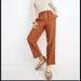 Madewell Pants & Jumpsuits | 1/2 Off W Like Madewell Paperbag Tapered Pants In Copper Rust High Rise S | Color: Orange | Size: S