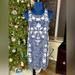 Free People Dresses | Euc Free People Blue & White Printed Floral Embroidered Cutout Side Mini Dress | Color: Blue/White | Size: M