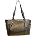 Coach Bags | Coach Gallery Metallic Gunmetal Leather Medium East West Tote Shoulder Bag | Color: Silver | Size: Os