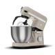 Karaca Mastermaid Chef Pro Double Armed Küche Koch 1500W Iconic Beige, Glänzend, 1500W, 5 L Mixer, Food Processor, Geschwindigkeitseinstellung, Knethaken, Verquirlen, Kneten und Mischen