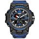 Men's Chronograph Watch, Withresin Strap Multi Dial Display Business Casual Fashion Wristwatches, Led Digital Mens Wristwatch 50mwaterproof,Camouflage Blue