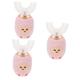 Gatuida Children's Toothbrush 3 Pcs Electric Toothbrush Oral Care Pink Child Silica Gel Soft Fur Kids Toothbrushes