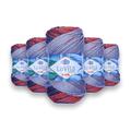 LaVita Yarn Batik DG08 Hand Knitting Yarn, Wool, 5-Piece Pack, 100% Micro Acrylic Sports Yarn, 1 Ball 100 g, 170 m (DG08)