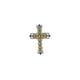 SILCASA Citrine Natural Gemstone Cross Pendant Large Medieval Gothic Free Chain Jewelry Reiki Balance Healing Friendship Necklace Handmade Gift