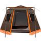 Family Outdoor Camping Tent Automatic Pop-Up Tent 3-4 Person Double Layer Waterproof Instant Tent Easy Set Up Ideal Outdoor Gifts