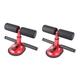 YARNOW 2 Pcs Floor Mounted Sit up Bar Exercise Equipment for Home Up Bar Sit Ups Under Door Sit up Bar Abdominal Home Gym Suction Sit-up Bar Workout Fitness Red Stimulator Self-priming