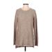 Calvin Klein Pullover Sweater: Tan Marled Tops - Women's Size Medium