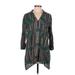 Soft Surroundings Casual Dress - Shift: Green Dresses - Women's Size Medium