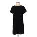 FELICITY & COCO Casual Dress - Shift High Neck Short sleeves: Black Dresses - Women's Size X-Small
