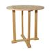 Skyline Decor Lah-Di-Dah Teak Bar Outdoor Table Wood in Brown/White | 39 H x 39 W x 39 D in | Wayfair SDAT-TB-039BT