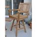 Wildon Home® Duleba Outdoor 29" Bar Stool Wood in Brown/White | 46 H x 22 W x 22 D in | Wayfair 81E2401ED259444A8D24851F17104924