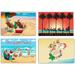 The Holiday Aisle® - 40 Holiday Beach Christmas Postcards, 4 x 6 Inch Postcards (Assorted) in Green/Red | Wayfair D7231A8CA5C14F9BB81E896DAEDC54D2