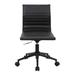 Latitude Run® Masters Industrial Armless Adjustable Task Chair w/ Swivel In Frame & Faux Leather By Lumisource Upholstered/Metal in Black | Wayfair
