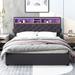 Brayden Studio® Brelle Platform Storage Bed Upholstered/Linen in Gray | 44.7 H x 60 W x 83.3 D in | Wayfair 8B0DEA7CD28C4F84B85770DBA91907E9
