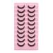 Melotizhi False Eyelashes Natural Wispy Fake Lashes Strips Fluffy Cat Eye Extensions Thick Soft Curly Fake Lashes Popular Style Strip Lashes Private Labels Faux Mink Eyelash Extension Strip