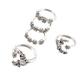 Augper Wholesale Bohemian Star Stack Rings Set - Elevate Your Style with Our 5pc Women Bohemian Star Wedding Lover Crystal Stack Rings Set
