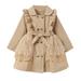 ZRBYWB Coats For Kids Toddler Child Kids Baby Girls Solid Patchwork Tulle Bowknot Rain Jacket Winter Coats Outfits Clothes Baby Girl Clothes