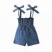 posdfud Children s Clothing Girls Summer Baby And Children s Suspenders Children s Jumpsuit Jeans Straps And Pants Fashionable Summer Outfit