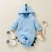 Fnochy Cyber 2023 Monday Deals 2023 Fleece Rumper Toddler Jumpsuits Toddler Kids Baby Spring And Dinosaur Shape Romper Long Sleeve Jumpsuit