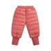 KYAIGUO 3M-6T Kids Boys Girls Winter Fleece Jogger Sweatpants for Baby Newborn Soft Solid Color Drawstring Pants Adjustable Gear Trousers