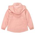 QUYUON Toddler Anorak Jackets Baby Boys Girls Zip Up Snap Buttons Lightweight Hoodies Jacket with Pockets Kids Winter Long Sleeve Parka Jackets with Hood Warm Coat Outerwear Pink 3T-4T