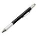 6 in 1 Multi-functional Stylus Pen with Black/Blue Refill Tool Tech Ballpoint Pen with Clip Smooth Writing