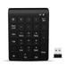 Piartly Office Portable Mini Keyboard Computer Numeric Keypad Wireless 27-key Key Board Fast Response Number Pad Computers 2.4G