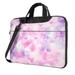 YFYANG 15.6 inch Universal Laptop Bag Oxford Cloth Laptop Sleeve Multi-functional Abstract Watercolor Texture Notebook Computer Messenger Bag Handbag