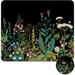 Square Mouse Pad with Coaster Soft Cute Computer Mouse Mat with Non-Slip Rubber Base Easy to Slide Splash Resistant Surface Personalized Design Portable Garden Flowers