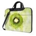 YFYANG 15.6 inch Universal Laptop Bag Oxford Cloth Laptop Sleeve Multi-functional Watercolor Kiwi Pattern Notebook Computer Messenger Bag Handbag