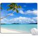Mouse Pad Beach Design Mouse Pad Washable Square Cloth Mousepad for Office Laptop Non-Slip Rubber Computer Mouse Pads for Wireless Mouse Cute Mouse Pads for Desk