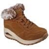 Winterboots SKECHERS "UNO RUGGED-WINTRINESS", Damen, Gr. 36, braun, Veloursleder, Textil, casual, Schuhe, Snowboots mit Water Repellent-Ausstattung