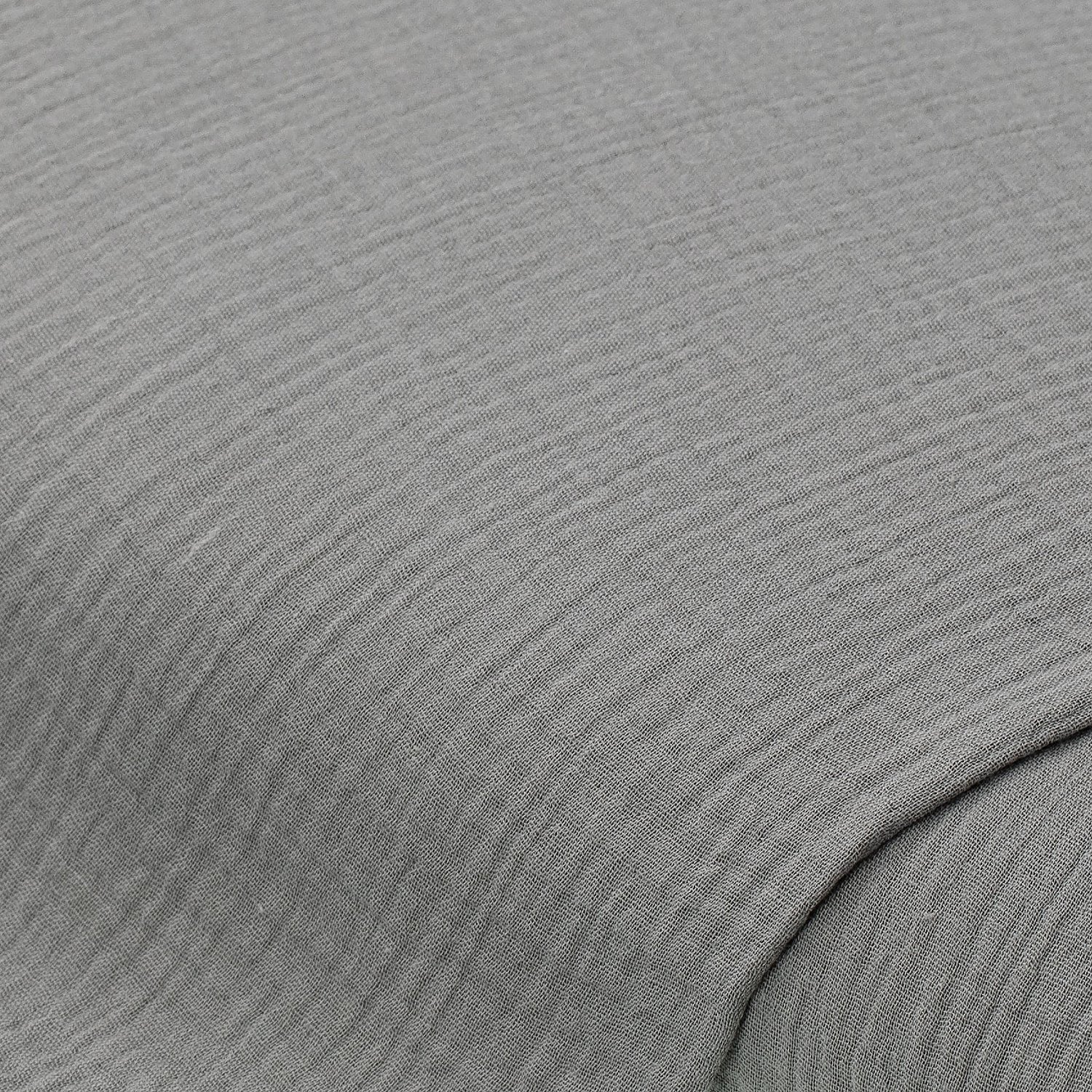 Tissu mousseline/double-gaze, 160 cm de largeur, gris