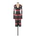 Nicholas Casual Dress: Red Stripes Dresses - Women's Size X-Small