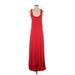 Splendid Casual Dress - A-Line Scoop Neck Sleeveless: Red Print Dresses - Women's Size Small