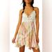 Free People Dresses | Free People Soft Plaid Combo Mini Dress | Color: Cream/Pink | Size: L