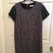 Michael Kors Dresses | Michael Kors Loved Authentic Genuine Leather Short Sleeves Design Shift Dress | Color: Black/White | Size: Size Xl Read Description