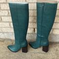 Nine West Shoes | 9 West Tall Green Boots 6m | Color: Green | Size: 6