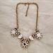 J. Crew Jewelry | J.Crew Classic Rhinestones Crystal Cluster Antique Statement Necklace | Color: Gold | Size: Os