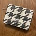 Coach Bags | Coach Houndstooth Mini Wallet On Chain Nwt | Color: Black/White | Size: Os