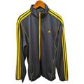Adidas Jackets & Coats | Adidas Climalite Navy Blue Yellow Full Zip 3-Stripes Logo Track Jacket Size Xl | Color: Blue/Yellow | Size: Xl