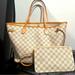 Louis Vuitton Bags | Louis Vuitton Damier Neverfull With Pouch | Color: Gray/White | Size: Os